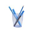 Exacompta EcoPen - Pot à crayons bleu glacé transparent