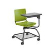 2012349448236-Chaise ATENEA FORM - Chaise d'étudiant avec tablette - vert-Angle gauche-1