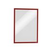 Durable Duraframe Magnetic - 5 Cadres d'affichage magnétiques - A3 - rouge - pour surfaces métalliques