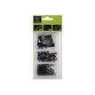 3130630148517-Exacompta Iderama - Kit de 58 attaches (pince-notes, trombones et punaises) - noir-Avant-0