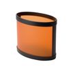 0000791507856-Alba - Corbeille à papier - elliptique - 18 l - plastique - orange-Angle droit-0