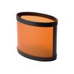Alba - Corbeille à papier - elliptique - 18 l - plastique - orange