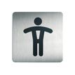 Durable - Pictogramme carré Toilettes pour hommes - 150 x 150 mm