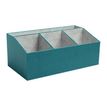 Exacompta OfficeByMe - Organiseur de bureau 4 compartiments - bleu canard