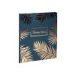 3130630002079-Exacompta Palma - Livre d'or 27 x 22 cm - 100 pages - bleu-Angle gauche-1