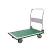 3701254715401-Chariot pliant - plateau vert - roues silencieuses - 300 kg-Angle droit-0
