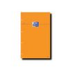 Oxford - Pack de 5 Blocs notes - A4 + - 160 pages - ligné jaune - 80g - perforés - orange