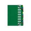 3130630551232-Exacompta Harmonika - Trieur à fenêtres 12 positions - vert-Avant-0