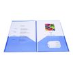 3130630239604-Exacompta - 20 Chemises double poche polypro - A4/A3 - couleurs assorties-Avant-1