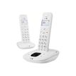 Doro Comfort 1015 duo - téléphone sans fil avec répondeur  + combiné supplémentaire - blanc