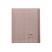 Clairefontaine Koverbook - Cahier polypro 17 x 22 cm - 96 pages - grands carreaux (Seyes) - gris