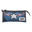 Trousse Captain America - 3 compartiments - noir - Karactermania