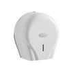 3019920525705-Rossignol - Distributeur de papier toilette 200 feuilles - avec clef - blanc-Angle gauche-0