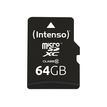 4034303017973-Intenso - carte mémoire 64 Go - Class 10 - micro SDXC-Avant-0