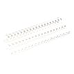 Fellowes - 100 anneaux de reliure en plastique - 8 mm - jusqu'à 40 feuilles - blanc