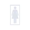 Pickup Home 3D - Pictogramme frame Femme - blanc
