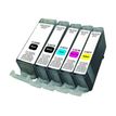 Cartouche compatible Canon PGI-520/CLI-521 - pack de 5 - noir x2, cyan, magenta, jaune - Uprint