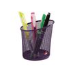 ALBA - Pot à crayons - maillon métallique - violet