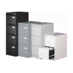 0000001230192-Classeur métallique pour dossiers suspendus - 4 tiroirs - H132 x L41 x P62 cm - gris clair-Gros plan-0