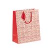 Clairefontaine - Sac cadeau - romance rouge - 26,5 cm x 14 cm x 33 cm