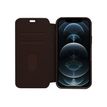 0840104215883-OtterBox Strada Series Folio - porte folio en cuir pour iPhone 12, 12 Pro - marron-Avant-4