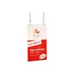 4004360982651-Sigel - Porte-affiche A4 à suspendre - montable au mur - 2 trous-Angle gauche-0