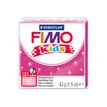 4007817804957-Pâte Fimo Kids - Rose Pailleté - 42G-Angle droit-1
