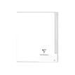 Clairefontaine Koverbook - Cahier polypro 17 x 22 cm - 96 pages - grands carreaux (Seyes) - transparent