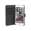 Muvit Wallet Folio - Protection à rabat pour iPhone 6, 6s - tissu bleu