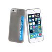 Muvit Crystal Case - Coque de protection pour iPhone 5, 5s, SE - argenté