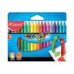 Maped Color'Peps - 18 Crayons - cire wax - couleurs vives assorties
