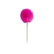 3108726758346-Oberthur - Stylo à bille avec gros pompon rose-Avant-0
