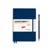 4004117629211-Leuchtturm1917 - Agenda 1 semaine sur 2 pages et carnet - A5 - bleu marine-Avant-0