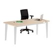 2012349455548-Bureau EVIDENCE - 80 cm - Pieds aluminium - Plateau blanc--0