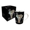 Kiub Bug Art - Boîte avec mug en porcelaine - 370 ml - Eléphant
