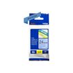 4977766686532-Brother TZe551 - Ruban d'étiquettes auto-adhésives - 1 rouleau (24 mm x 8 m) - fond bleu écritu-Avant-2