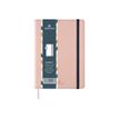 3108724521263-Oberthur Carmen - Carnet de notes souple A6 - ligné - rose poudré-Avant-0