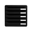 Exacompta BigBox Plus - Module de classement 5 tiroirs - noir