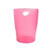 Exacompta Ecobin - Corbeille à papier 15L - framboise translucide