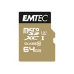 Emtec SpeedIN' PRO - carte mémoire 64 Go - Class 10 - micro SDXC - UHS-I U3