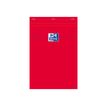 Oxford - Bloc notes - A4 - 160 pages - petits carreaux - 80G - rouge