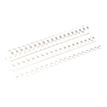 Fellowes - 100 anneaux de reliure en plastique - 10 mm - jusqu'à 55 feuilles - blanc