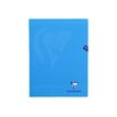 Clairefontaine Mimesys - Cahier polypro 24 x 32 cm - 96 pages - grands carreaux (Seyes) - bleu