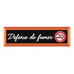 3462620089785-Bequet - Plaque adhésive "Terra" - Défense de fumer - 17 x 5 cm - faux cadre bois-Avant-0