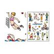 Apli - 3 feuilles gommettes sports