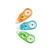 Wonday - 3 mini rollers de correction - 5 mm x 4 m - assortiment - bleu, vert, orange