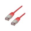 MCL Samar - câble réseau RJ45 CAT 5E F/UTP - 3 m - rouge