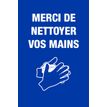 Novus Dahle - Tapis de distanciation sociale - Nettoyage mains - bleu - 60 x 90 cm 