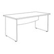 3253310174863-Bureau droit DUAL - L120 - Pieds blanc - plateau blanc--5