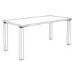 3253310153875-Bureau droit EXPRIM - L140 cm - Plateau imitation Chêne clair - Pieds carbone--4